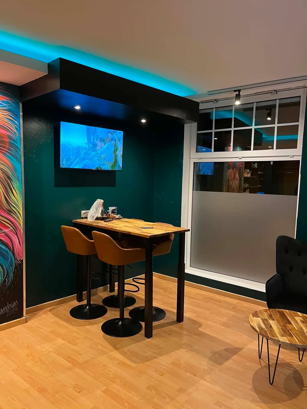 Intérieur de la boutique CBD Chanvre Vert à Bergues